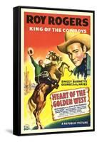 HEART OF THE GOLDEN WEST, Roy Rogers, 1942.-null-Framed Stretched Canvas