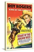 HEART OF THE GOLDEN WEST, Roy Rogers, 1942.-null-Stretched Canvas