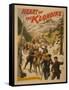 Heart of the Klondike - Across Chilkoot Pass Poster-Lantern Press-Framed Stretched Canvas