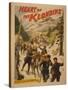 Heart of the Klondike - Across Chilkoot Pass Poster-Lantern Press-Stretched Canvas