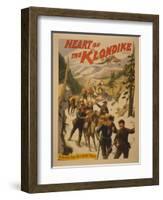 Heart of the Klondike - Across Chilkoot Pass Poster-Lantern Press-Framed Art Print