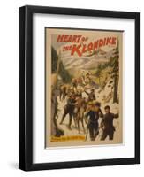 Heart of the Klondike - Across Chilkoot Pass Poster-Lantern Press-Framed Art Print