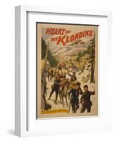 Heart of the Klondike - Across Chilkoot Pass Poster-Lantern Press-Framed Art Print