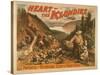 Heart of the Klondike Gold Mining Theatre Poster No.2-Lantern Press-Stretched Canvas