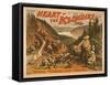 Heart of the Klondike Gold Mining Theatre Poster No.2-Lantern Press-Framed Stretched Canvas