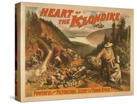 Heart of the Klondike Gold Mining Theatre Poster No.2-Lantern Press-Stretched Canvas