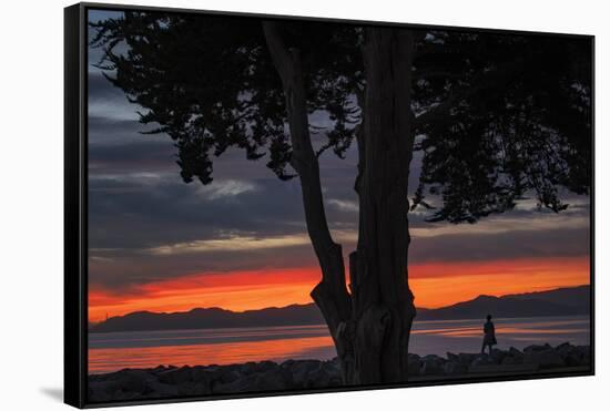 Heart of the Sunset - San Francisco Bay, Emeryville-Vincent James-Framed Stretched Canvas