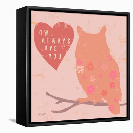 Heart Owl-Lola Bryant-Framed Stretched Canvas