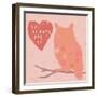 Heart Owl-Lola Bryant-Framed Art Print