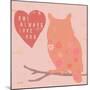 Heart Owl-Lola Bryant-Mounted Art Print