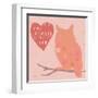 Heart Owl-Lola Bryant-Framed Art Print