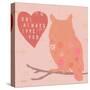 Heart Owl-Lola Bryant-Stretched Canvas