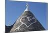 Heart Painted on Roof of Traditional Trullo in Alberobello-Martin-Mounted Photographic Print