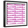 Heart Pattern A-null-Framed Art Print