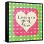 Heart Phrases II-Shelley Lake-Framed Stretched Canvas