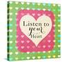 Heart Phrases II-Shelley Lake-Stretched Canvas