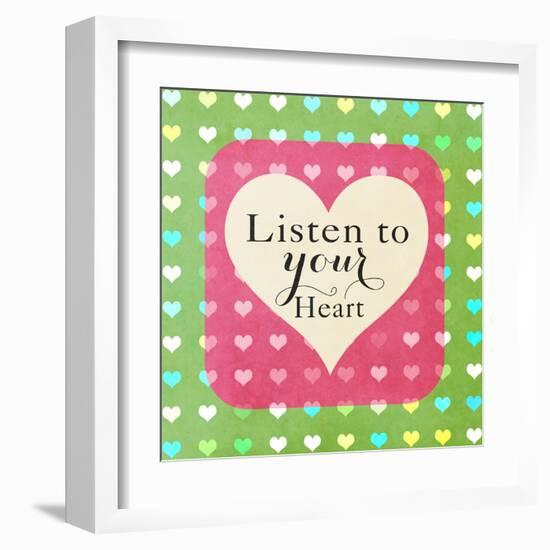 Heart Phrases II-Shelley Lake-Framed Art Print