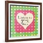 Heart Phrases II-Shelley Lake-Framed Art Print