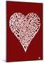 Heart Poker Hands Text Poster-null-Mounted Poster