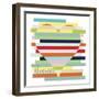 Heart Rainbow-Erin Clark-Framed Giclee Print