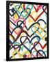 Heart Scribbles II-June Vess-Framed Premium Giclee Print