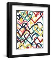 Heart Scribbles II-June Vess-Framed Art Print