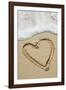 Heart-shape Drawn In Sand-Tony Craddock-Framed Photographic Print