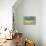 Heart Shape Flag of Ukraine on Brick Wall-vepar5-Photographic Print displayed on a wall