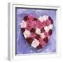 Heart Shape in Red and White Carnations-Alena Hrbkova-Framed Photographic Print