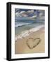 Heart-shape on a Beach-Tony Craddock-Framed Photographic Print