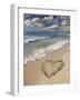 Heart-shape on a Beach-Tony Craddock-Framed Photographic Print