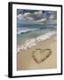 Heart-shape on a Beach-Tony Craddock-Framed Photographic Print