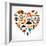 Heart Shape With Germany Icons-Marish-Framed Art Print