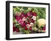 Heart Shaped Arrangement of Roses and Straw Hat-Elke Borkowski-Framed Photographic Print