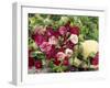 Heart Shaped Arrangement of Roses and Straw Hat-Elke Borkowski-Framed Photographic Print