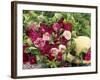 Heart Shaped Arrangement of Roses and Straw Hat-Elke Borkowski-Framed Photographic Print