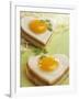 Heart-Shaped Ham and Egg on Toast-Blickpunkte-Framed Photographic Print