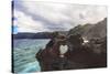 Heart-shaped opening near Nakalele Blowhole, northern tip of Maui, Hawaii-Stuart Westmorland-Stretched Canvas