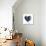 Heart-Shaped Planet Earth on a White Background-null-Art Print displayed on a wall