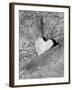 Heart Shaped Rock, Sradled in Larger Rock-Janell Davidson-Framed Photographic Print