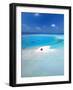 Heart shaped sandbank, The Maldives, Indian Ocean, Asia-Sakis Papadopoulos-Framed Photographic Print