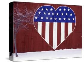 Heart-Shaped Stars and Stripes-Terry Eggers-Stretched Canvas