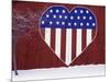 Heart-Shaped Stars and Stripes-Terry Eggers-Mounted Photographic Print