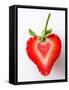 Heart Shaped Strawberry Half-Paul Williams-Framed Stretched Canvas