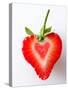 Heart Shaped Strawberry Half-Paul Williams-Stretched Canvas