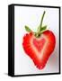 Heart Shaped Strawberry Half-Paul Williams-Framed Stretched Canvas