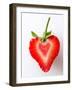 Heart Shaped Strawberry Half-Paul Williams-Framed Premium Photographic Print