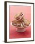 Heart-Shaped Waffles Filled with Strawberry Cream-Marc O^ Finley-Framed Photographic Print