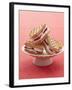 Heart-Shaped Waffles Filled with Strawberry Cream-Marc O^ Finley-Framed Photographic Print