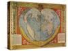 Heart Shaped World Map-Oronce Fine-Stretched Canvas